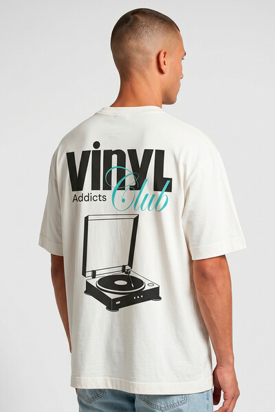 Foto Camiseta oversized off white Vinyl