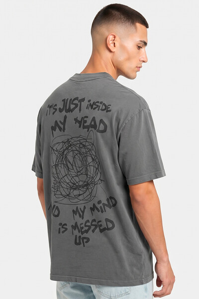 Foto Camiseta oversized estonada chumbo Head