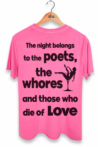 Foto Camiseta estonada rosa Poets