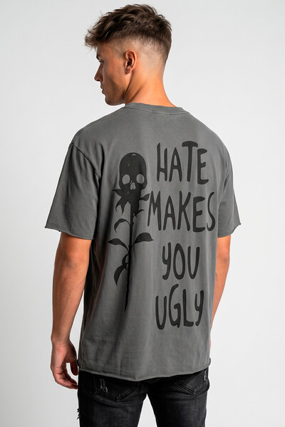 Foto Camiseta estonada chumbo Hate