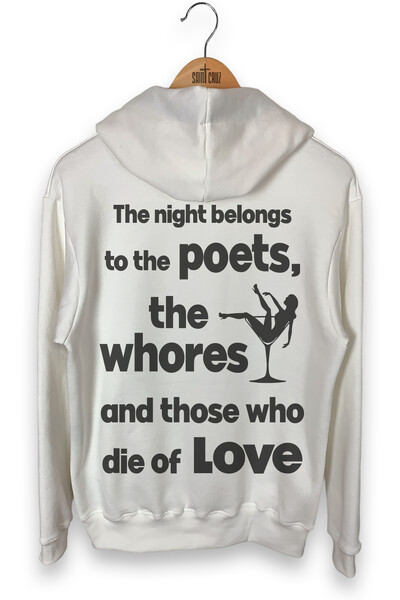 Foto Blusa puff de moletom off white Poets