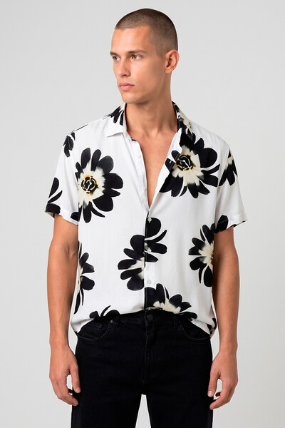 FotoCamisa de viscose Black Garden