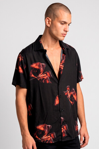 Foto Camisa de viscose Hot Flower