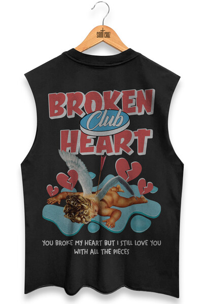 Foto Cut Regata preta Broken heart