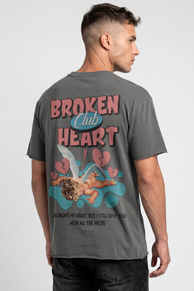 Foto Camiseta estonada chumbo Broken Heart