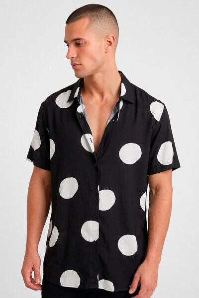 Foto Camisa de viscose Round
