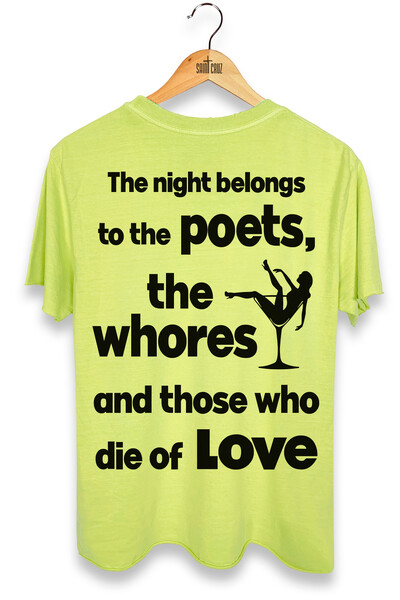 Foto Camiseta estonada amarela Poets