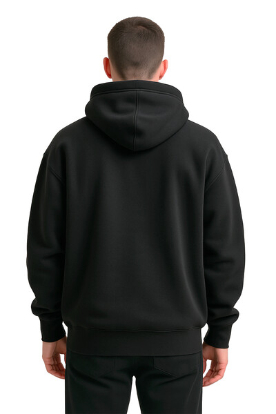 FotoBlusa puff de moletom preto Valued (Front)
