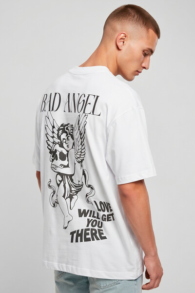 Foto Camiseta oversized branca Bad Angel
