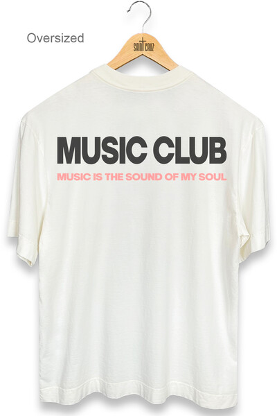 Foto Camiseta oversized estonada off white Music Club