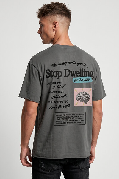 Foto Camiseta estonada chumbo Stop Dwelling