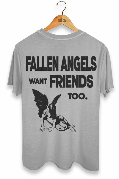 Foto Camiseta estonada cinza clara Fallen Angels