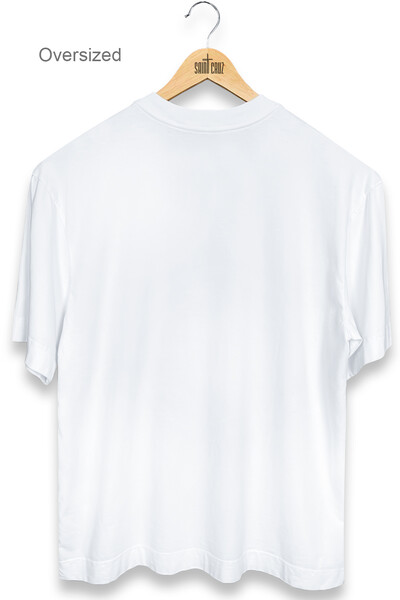 FotoCamiseta oversized branca Enjoy The Silence Front