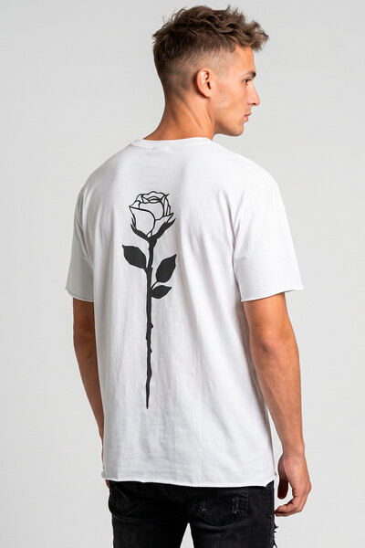 Foto Camiseta branca Rose Back