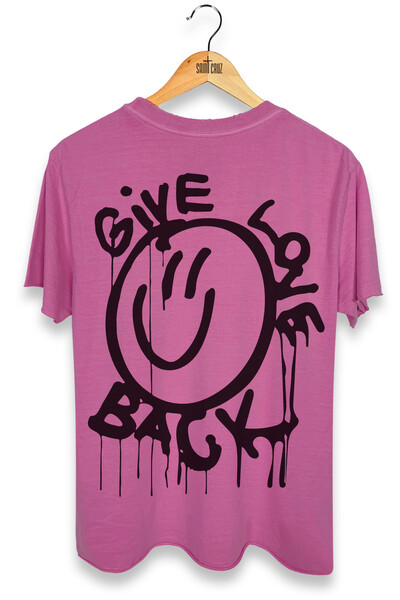 Foto Camiseta estonada vinho Give