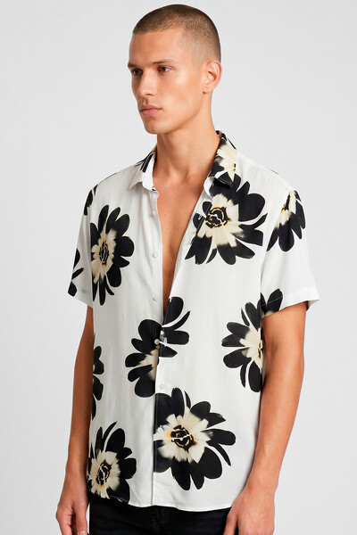 Foto Camisa de viscose Black Garden