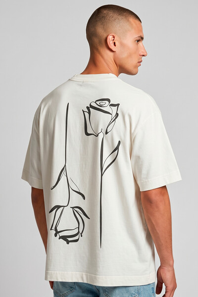 Foto Camiseta oversized off white Double Rose