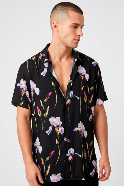 Foto Camisa de viscose Purple