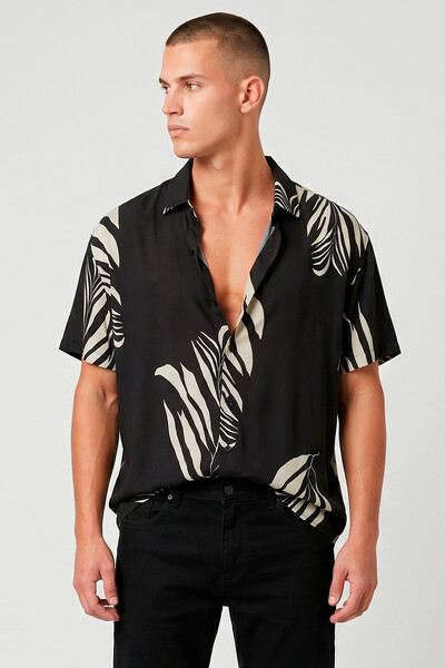 FotoCamisa de viscose Tropical