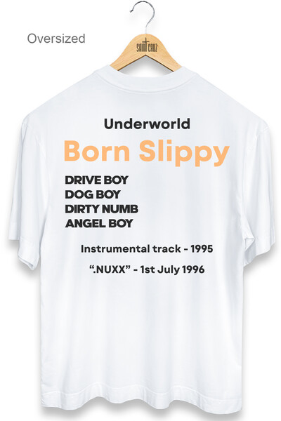 Foto Camiseta oversized branca Born Slippy