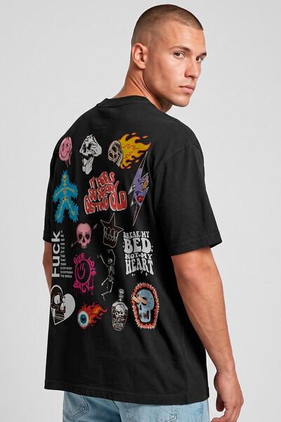 Foto Camiseta oversized preta Blend