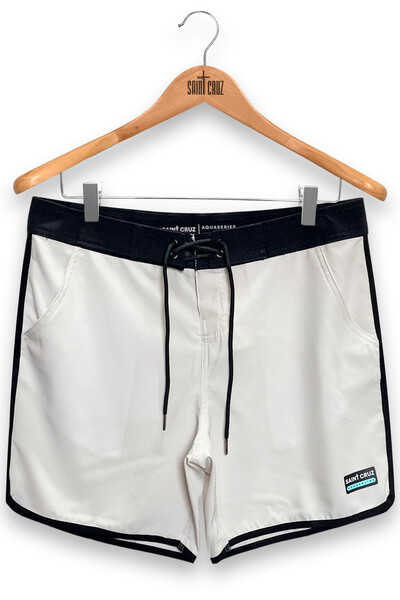 Foto Bermuda retrô aqua Off White