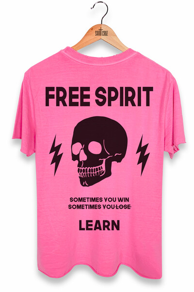 Foto Camiseta estonada rosa Free
