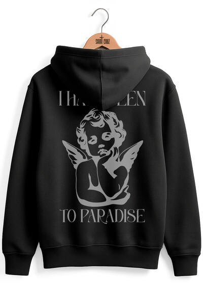 Foto Blusa puff de moletom preto Paradise