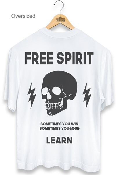 Foto Camiseta oversized branca Free