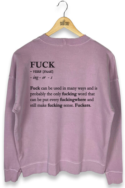 Foto Blusa oversized de moletom estonado lilás Verb