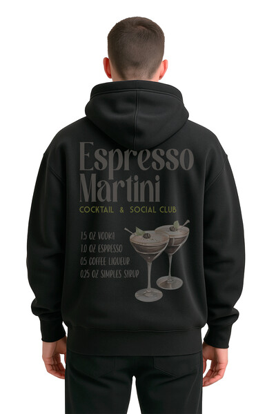 FotoBlusa puff de moletom preto Matini