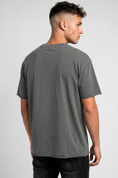 Foto Camiseta estonada chumbo Rose Front