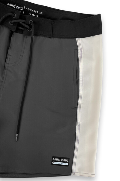 FotoBermuda retrô line Chumbo e Off White