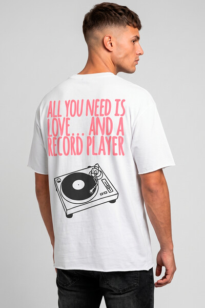 Foto Camiseta branca Record Player