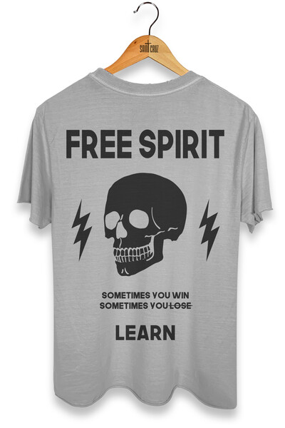 Foto Camiseta estonada cinza clara Free