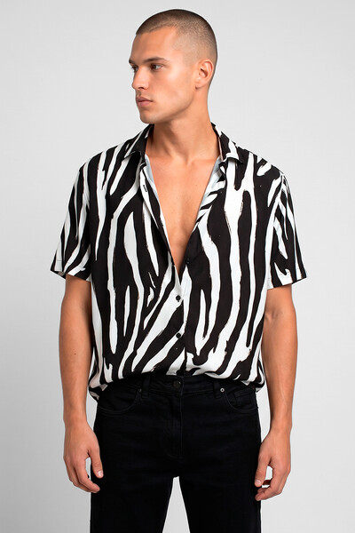 FotoCamisa de viscose White Zebra