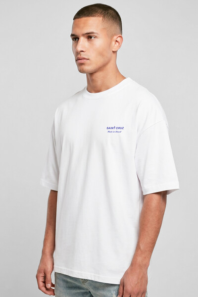 FotoCamiseta oversized branca Time Blue