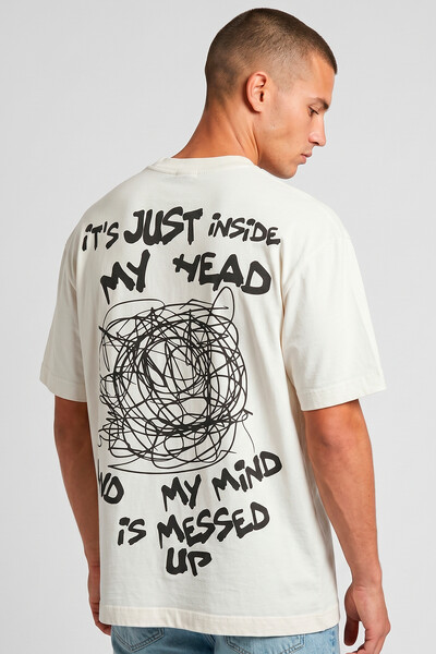 Foto Camiseta oversized off white Head