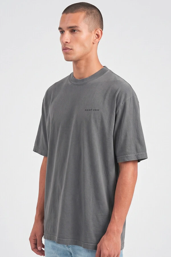 Camiseta oversized estonada chumbo Love Now