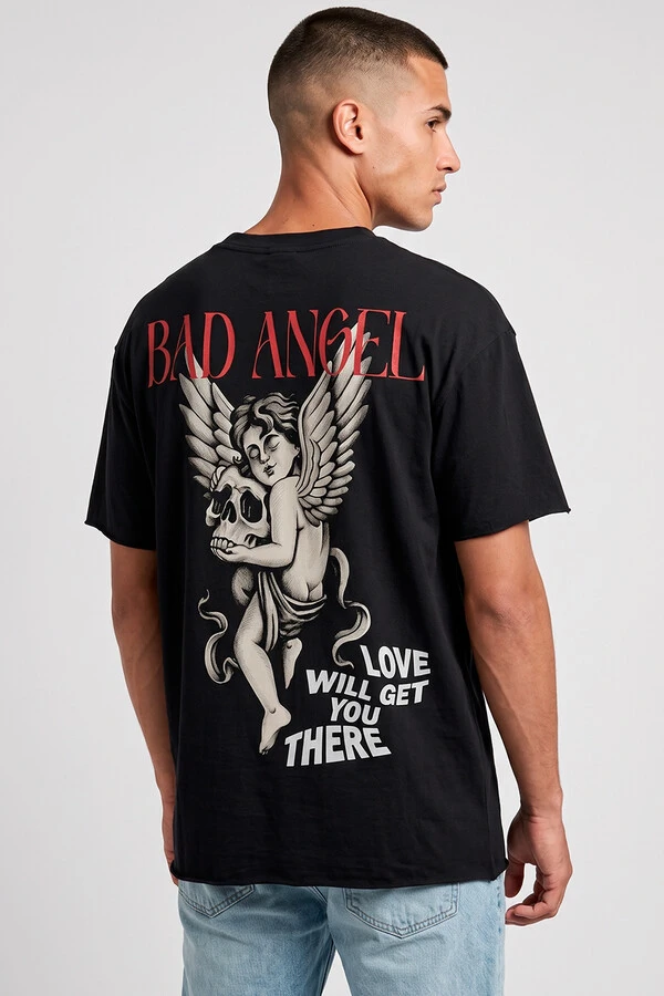 Camiseta preta Bad Angel Collors