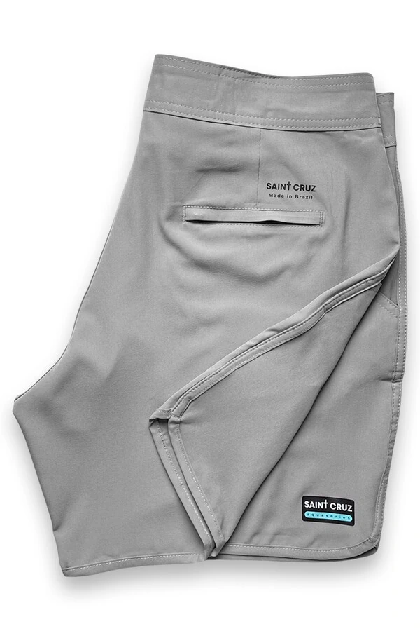 Bermuda retrô aqua Cinza