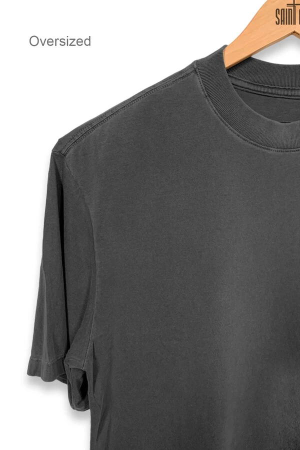 Camiseta oversized estonada chumbo Enjoy The Silence Front