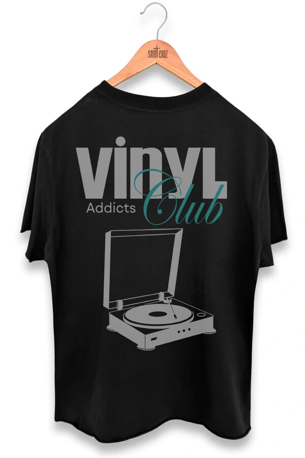 Camiseta preta Vinyl
