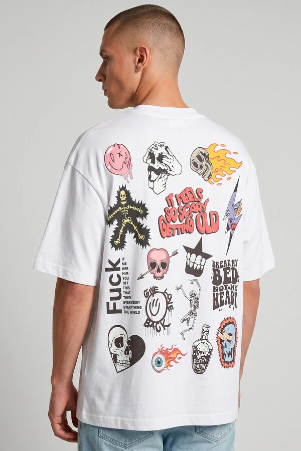 Camiseta oversized branca Blend