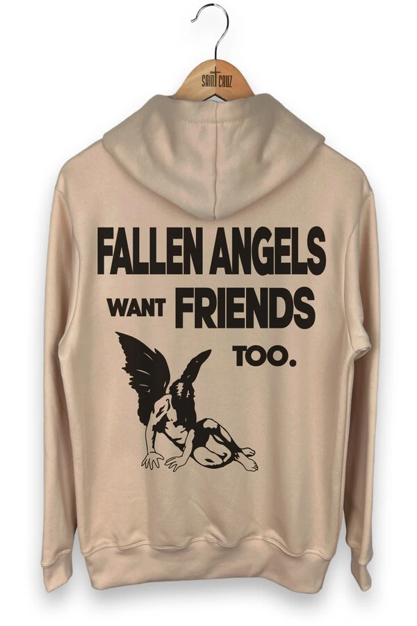 Blusa puff de moletom vanilla Fallen Angels