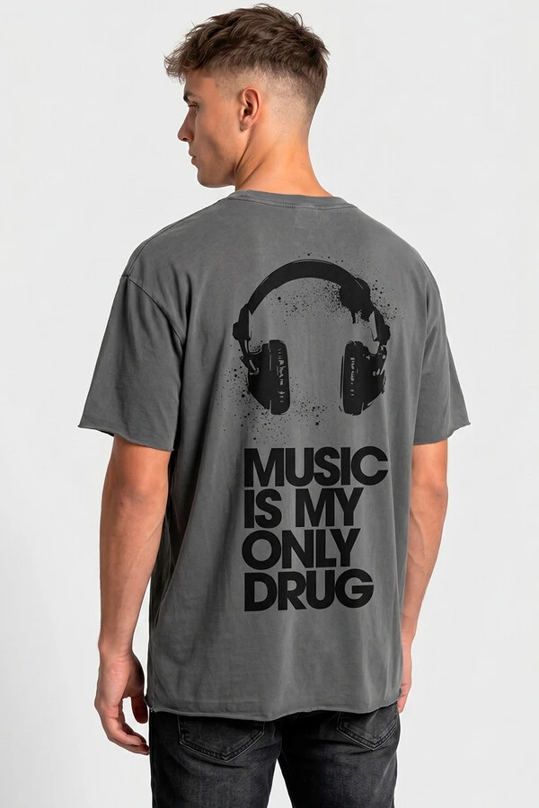 Camiseta estonada chumbo Drug