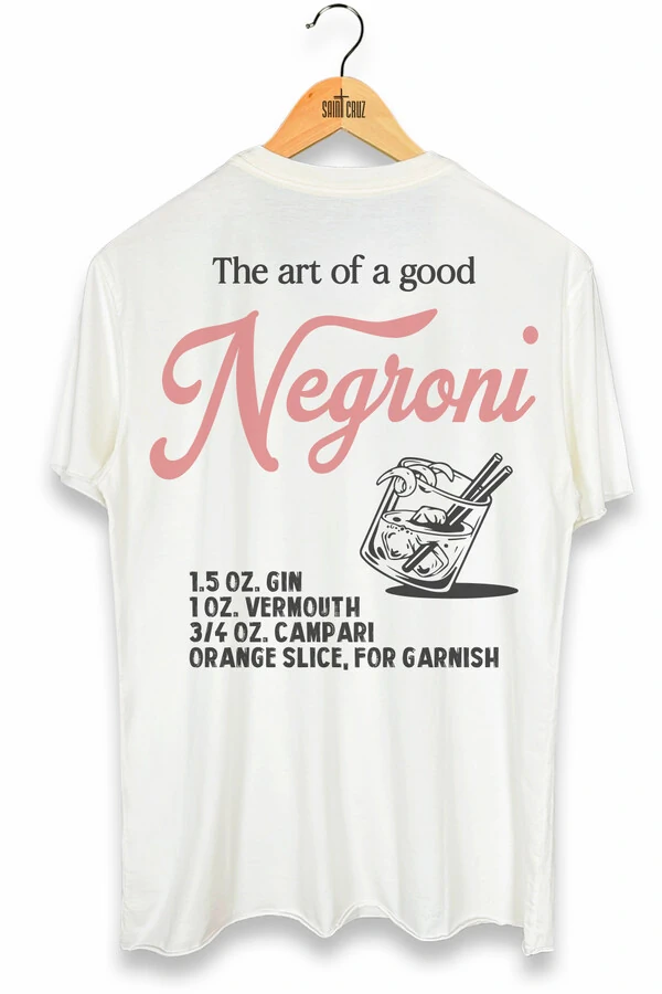 Camiseta estonada off white Negroni Outlet