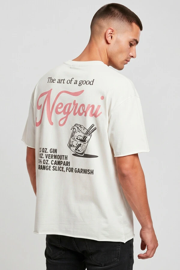 Camiseta off white Negroni
