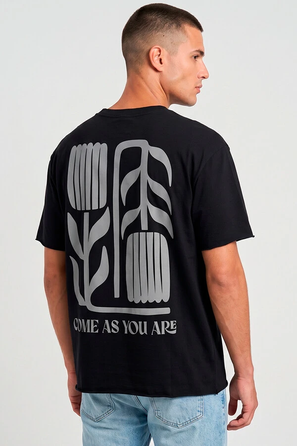 Camiseta preta Come As You Are