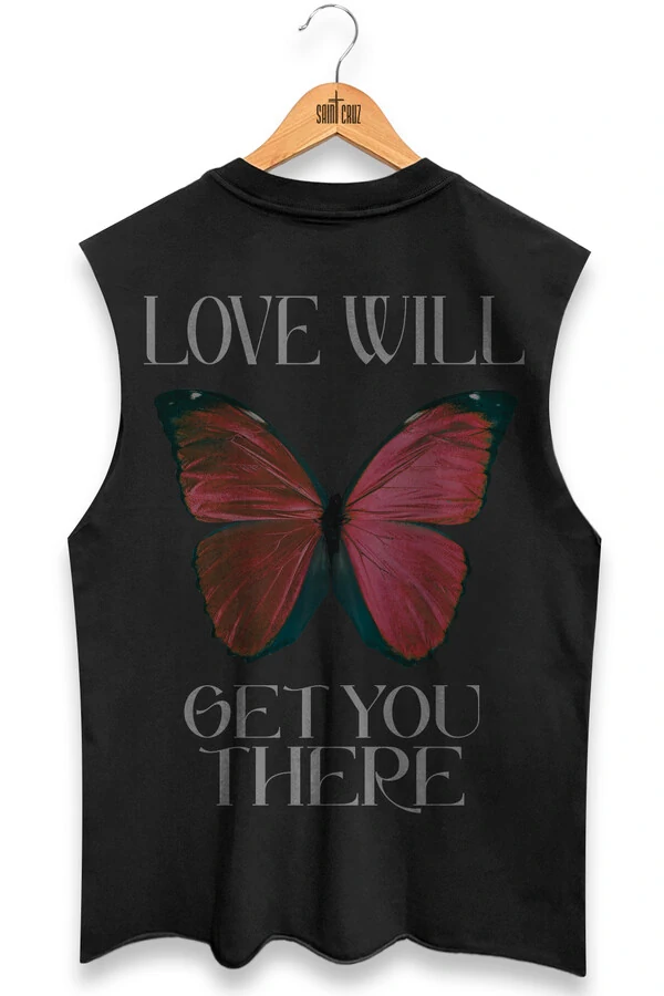Cut Regata preta Red Butterfly
